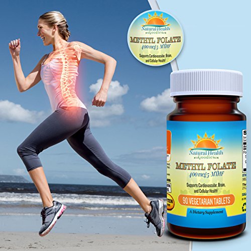 Active Folate Quatrefolic Acid 5-MTHF Methylfolate Smart Choice for Prenatal Heart & Brain Natural Health Goodies