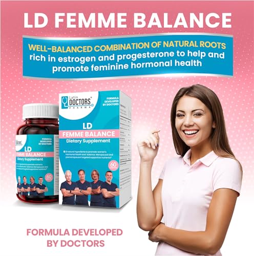 Latin Doctors Femme Balance Supplement, Supports Hormone Balance, Menopausal & Premenopausal LATIN DOCTORS PHARMA