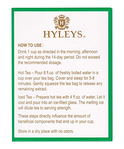 Hyleys Detox Tea 14 Days Kit - 42 Tea Bags - Herbal Supplement - Mother's Mother's Day HYLEYS