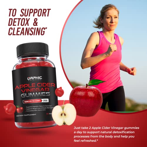 Apple Cider Vinegar Gummies with Mother- 1000mg - Supplement Formulated to Support ORPHIC NUTRITION
