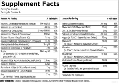 Designs for Health Prenatal Pro Methylated Multivitamin for Women - Prenatal Vitamins
