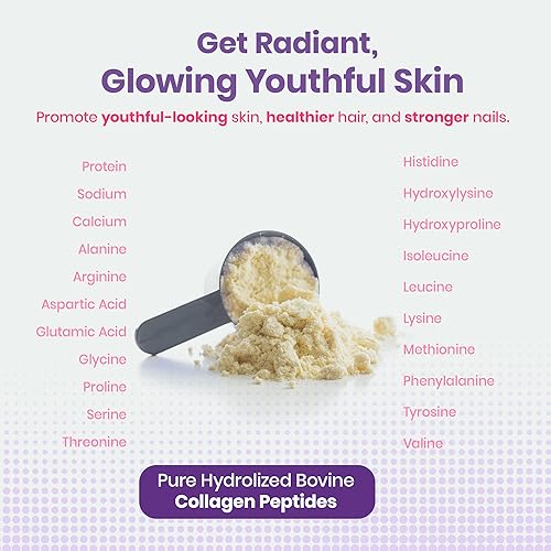 JeaKen - Unflavored Collagen Peptides Powder from Grass-Fed Bovine Sources - Sugar-Free Hydrolyzed Collagen JeaKen