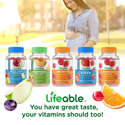 Lifeable Women's Prenatal Multivitamin + Magnesium 85mg, Gummies Bundle - Great Tasting