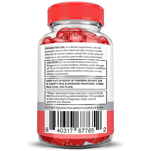 Justified Laboratories Keto Bites Keto ACV Gummies 1000MG Vegan Non GMO with Pomegranate Justified Laboratories