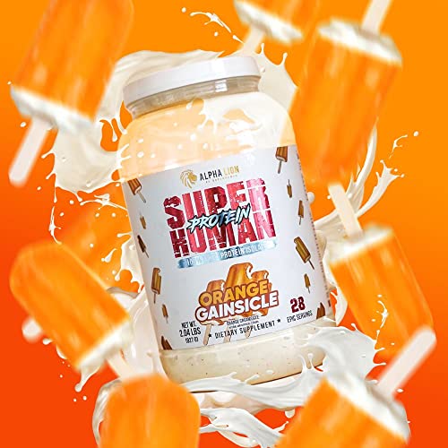 ALPHA LION Superhuman Whey Protein Powder, Great Tasting Pure Whey Protein Isolate ALPHA LION