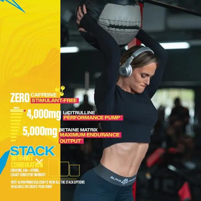 Legacy Series Pump Stim Free Muscle Pump Amplifier Pre-Workout Powder by AP Sports Regimen | Performance – Blood Flow – Strength | Nitric Oxide Booster (Lemon Drop)