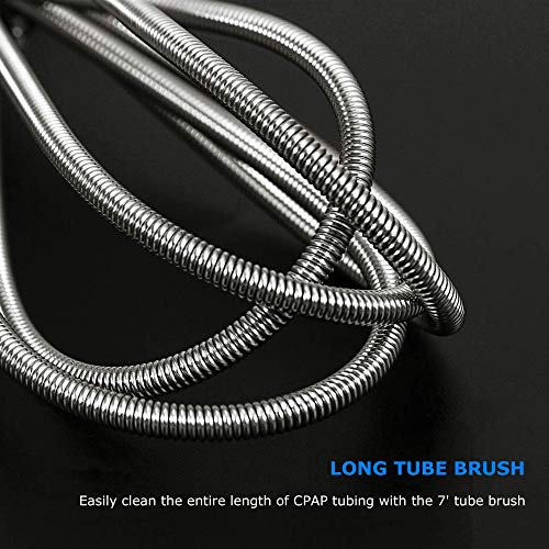 CPAP Tube Cleaning Brush-7 Feet Flexible + 7 Inches Handy Stainless Steel