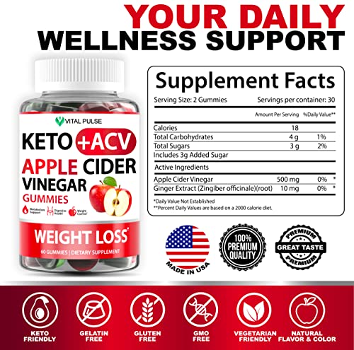 Keto ACV Gummies Advanced Weight Loss - ACV Keto Gummies for Weight Loss - Keto Gummy Vital Pulse