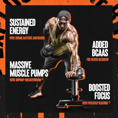 Animal Primal Muscle Hydration + Preworkout Powder – Contains Beta Alanine, 3DPump Animal