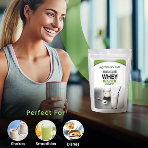 Z Natural Foods Whey Protein Powder Isolate, Unsweetened Protein Powder Enriched