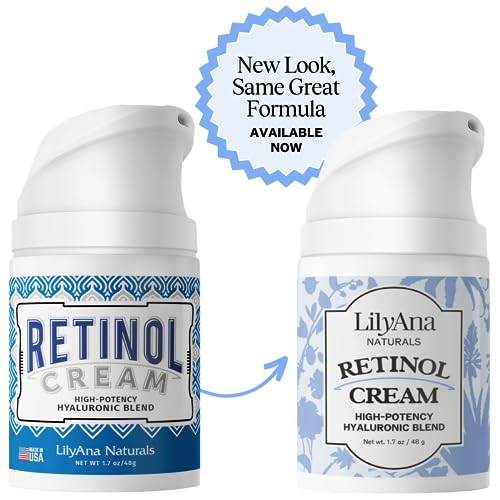 LilyAna Naturals Retinol Face Cream - Anti Aging Moisturizer, Wrinkle Reducer