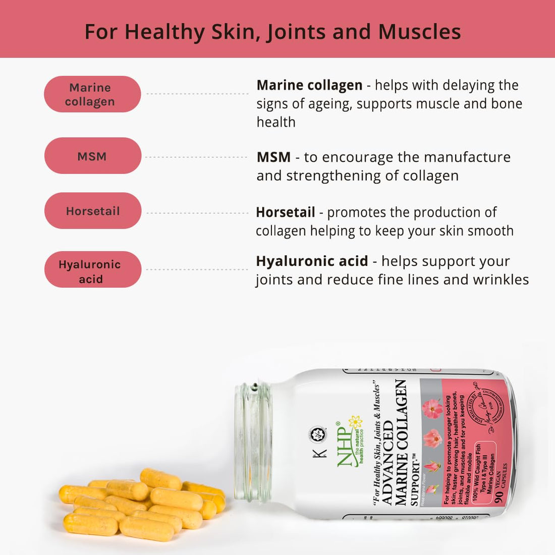 Advanced Marine Collagen Support, specifically Designed to Support Skin