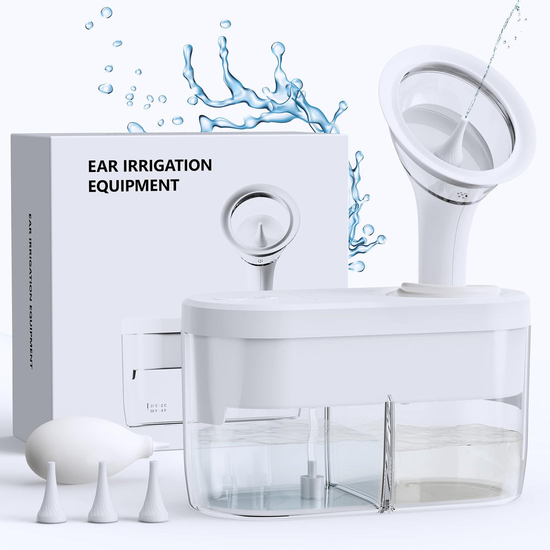 Water Powered Ear Cleaner, Ear Wax Removal Kit with Sewage System KAUGIC