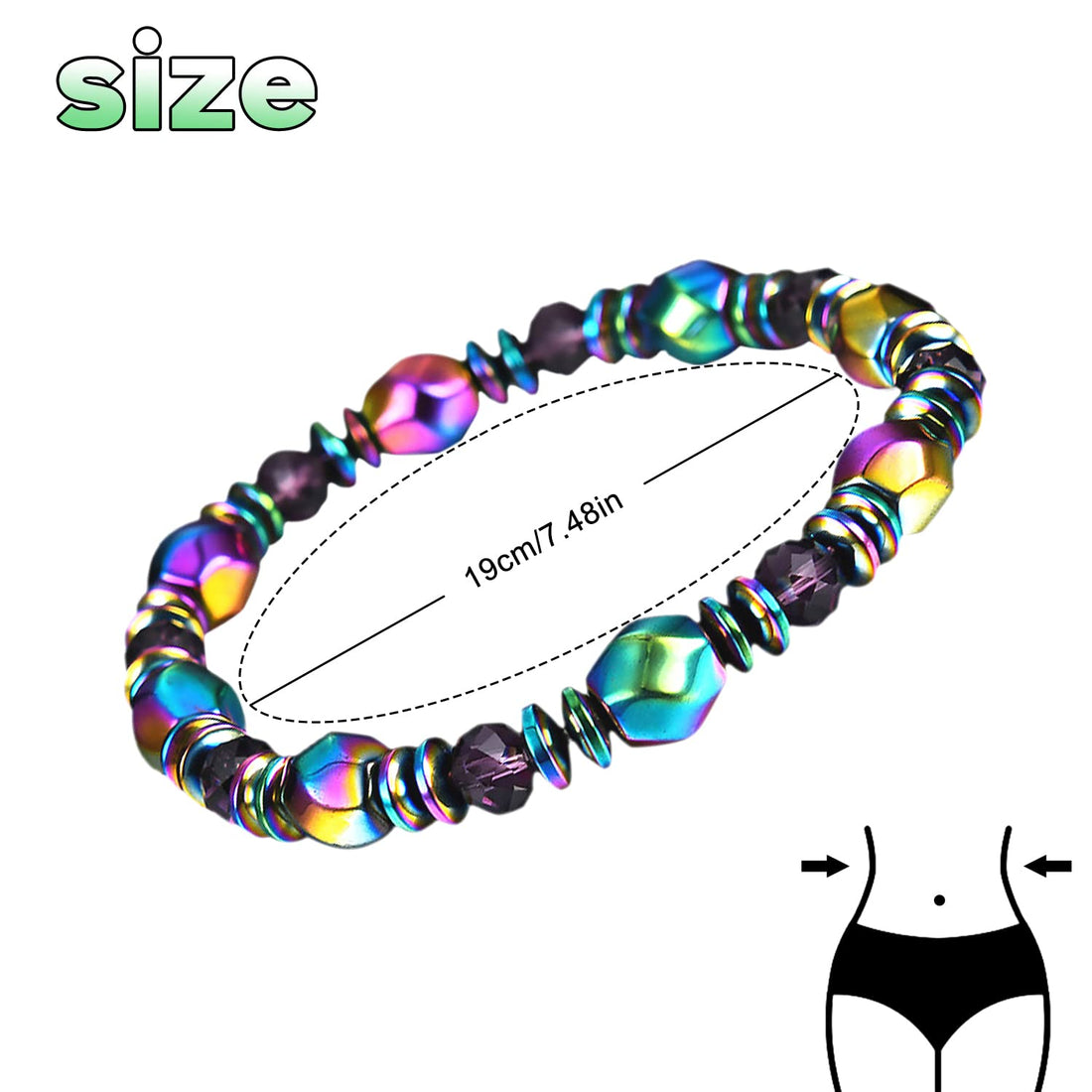 AGSIXZLAN 3pcs Adjustable Lymph Drainage Carnelian Magnetic Bracelet,Slimming Magnetic