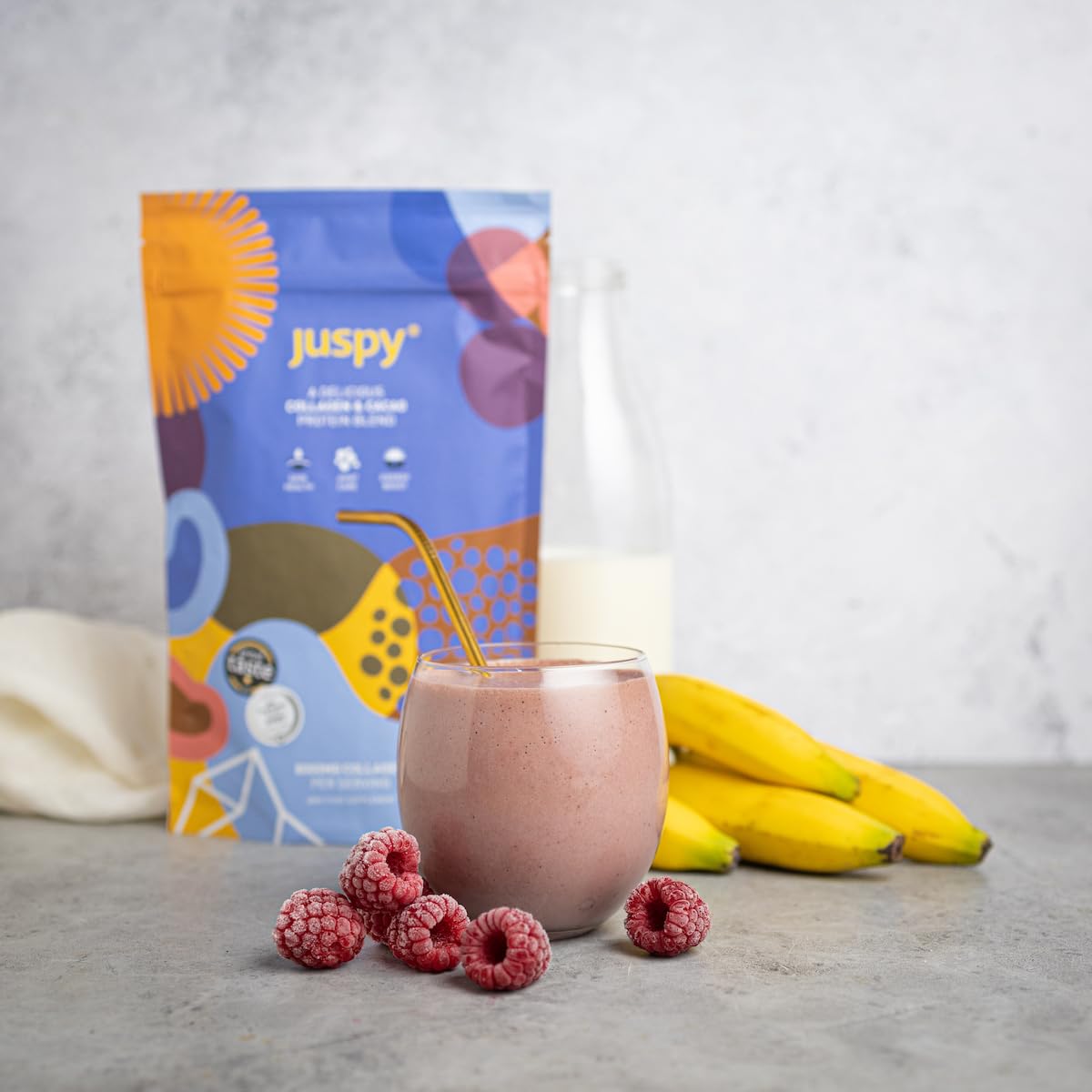 Juspy Premium Marine Collagen Powder + High Protein Cacao Superfood Blend Juspy