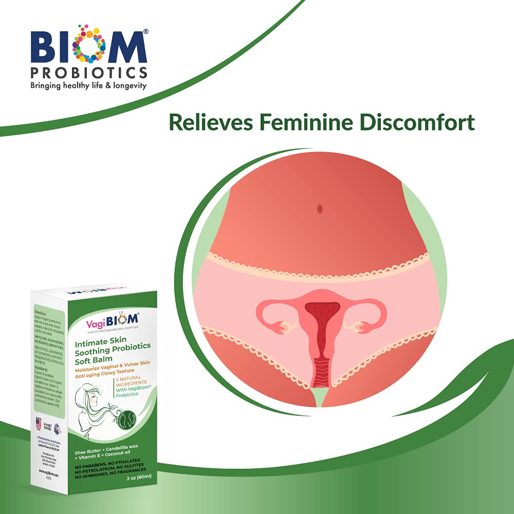 Intimate Skin Soothing Probiotics Soft Balm SheaButter with VagiBiom Lactobacillus crispatus Biom Probiotics