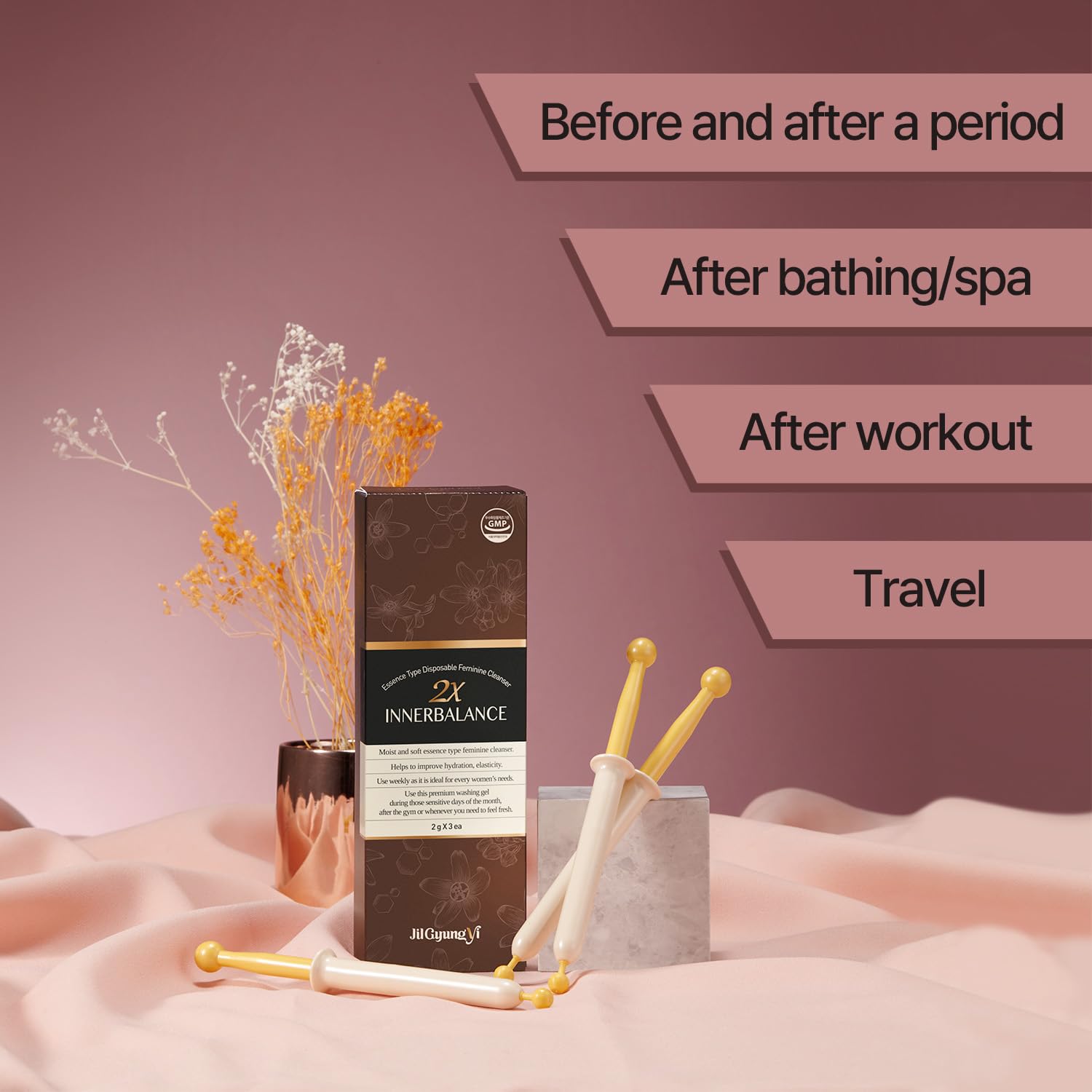 JilGyungYi 2X Inner Balance Intimate Feminine Cleansing Wash PH Balanced Odor Relief JilGyungYi