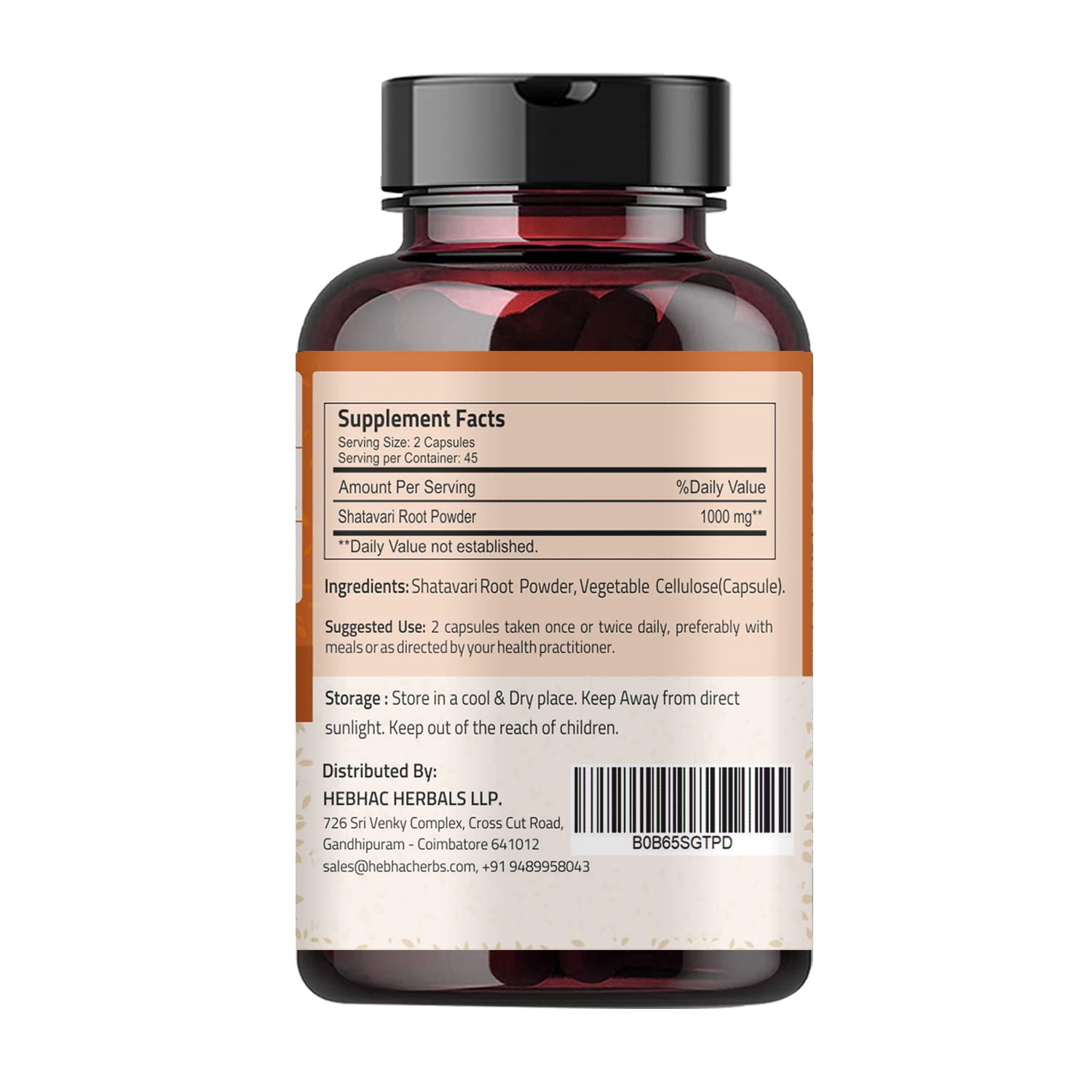 Ireya Ayurveda Shatavari Capsules (90 Capsjules) 1000 mg Organic Shatavari Capsules Lactation Ireya Ayurveda