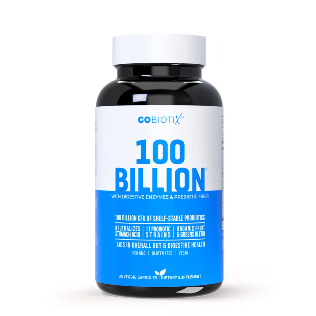 100 Billion - Probiotics and Prebiotics Supplement Pills - Digestive Enzymes and Prebiotic 
