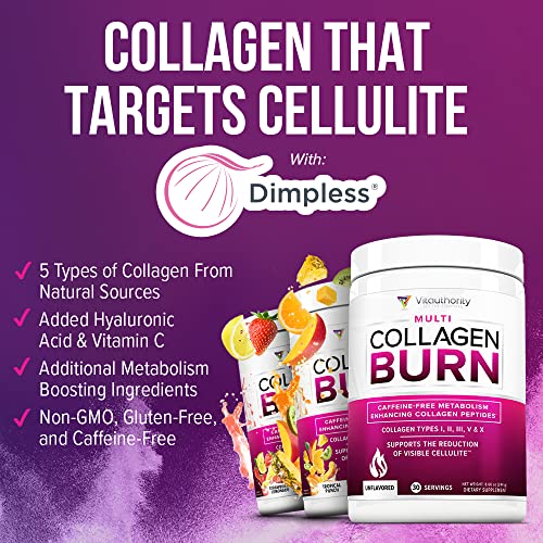 Hydrolyzed Collagen Peptides Powder for Women - Slimming Multi Collagen Burn Ultimate Vitauthority