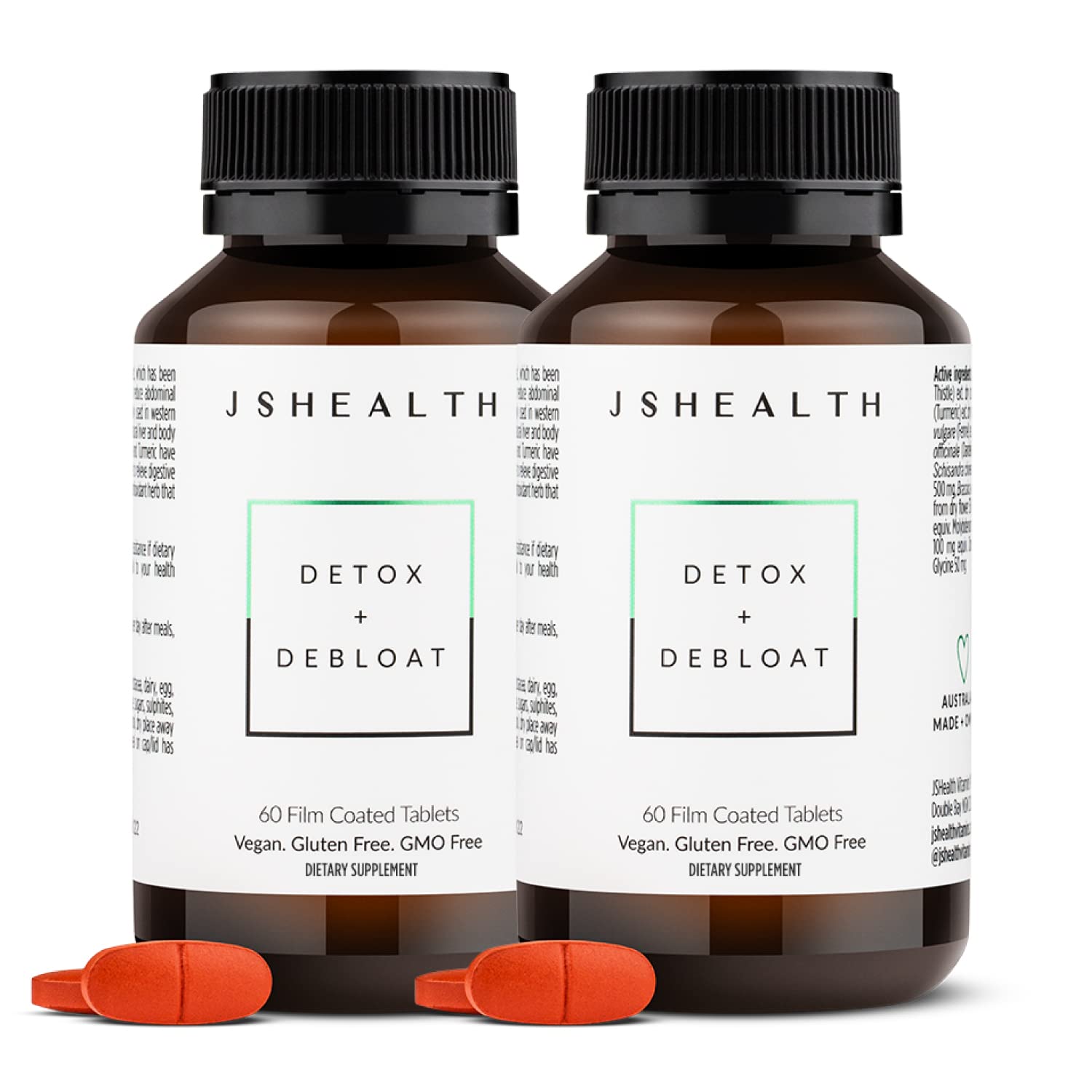 JSHealth Vitamins Detox and Debloat Liver Health Formula | Liver Detox Pills | Debloating 