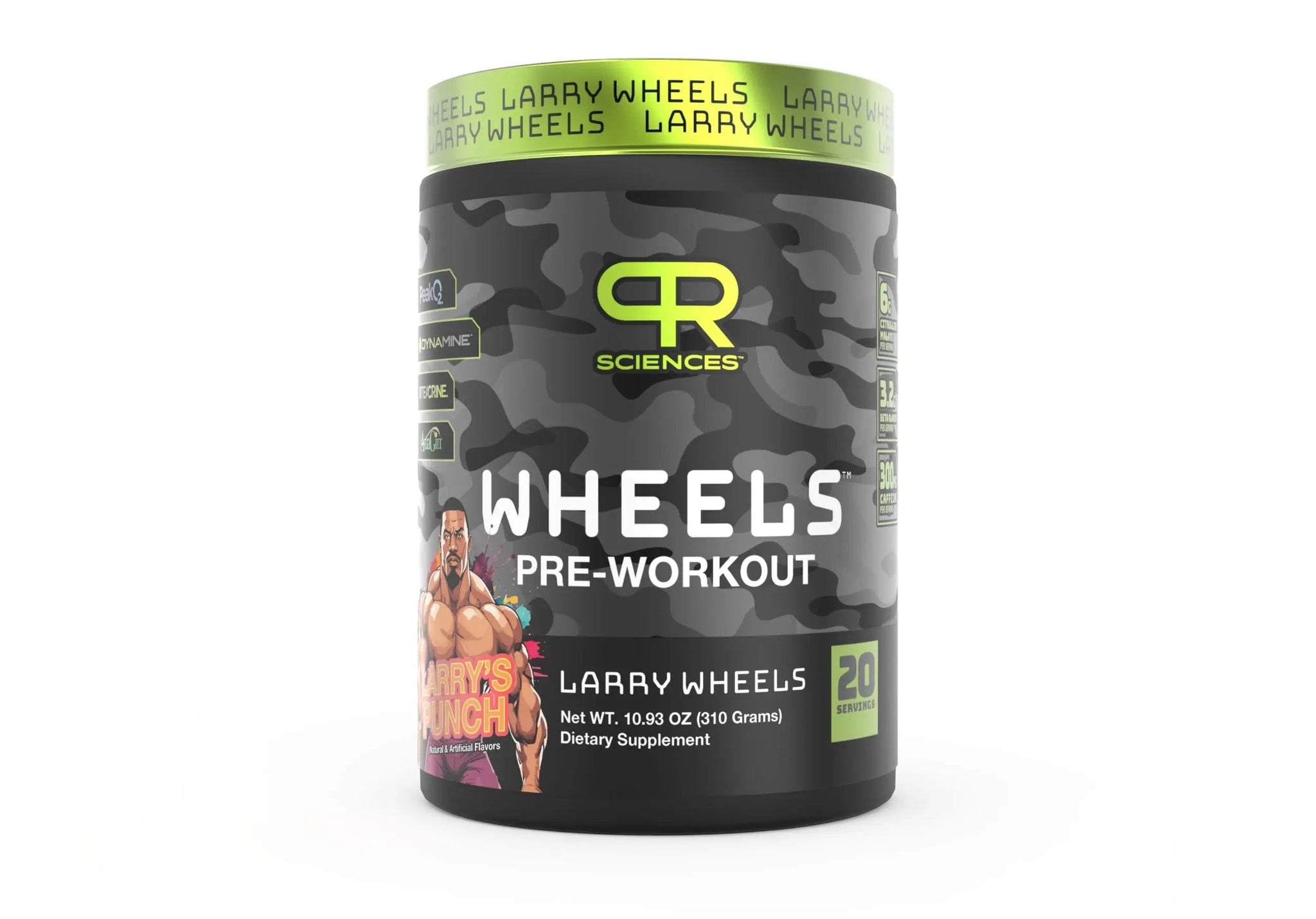 Larry Wheels' PR Preworkout - Enhance Performance with 6g Citrulline, 3.2g Beta Alanine