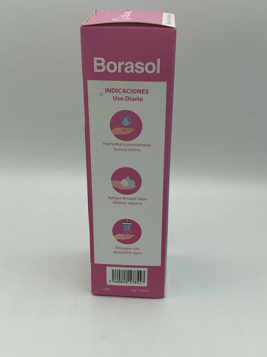 JEANNETTE Borasol Liquid Antiseptic Refreshing Femenine Wash 8 FL. Oz. (240ml)