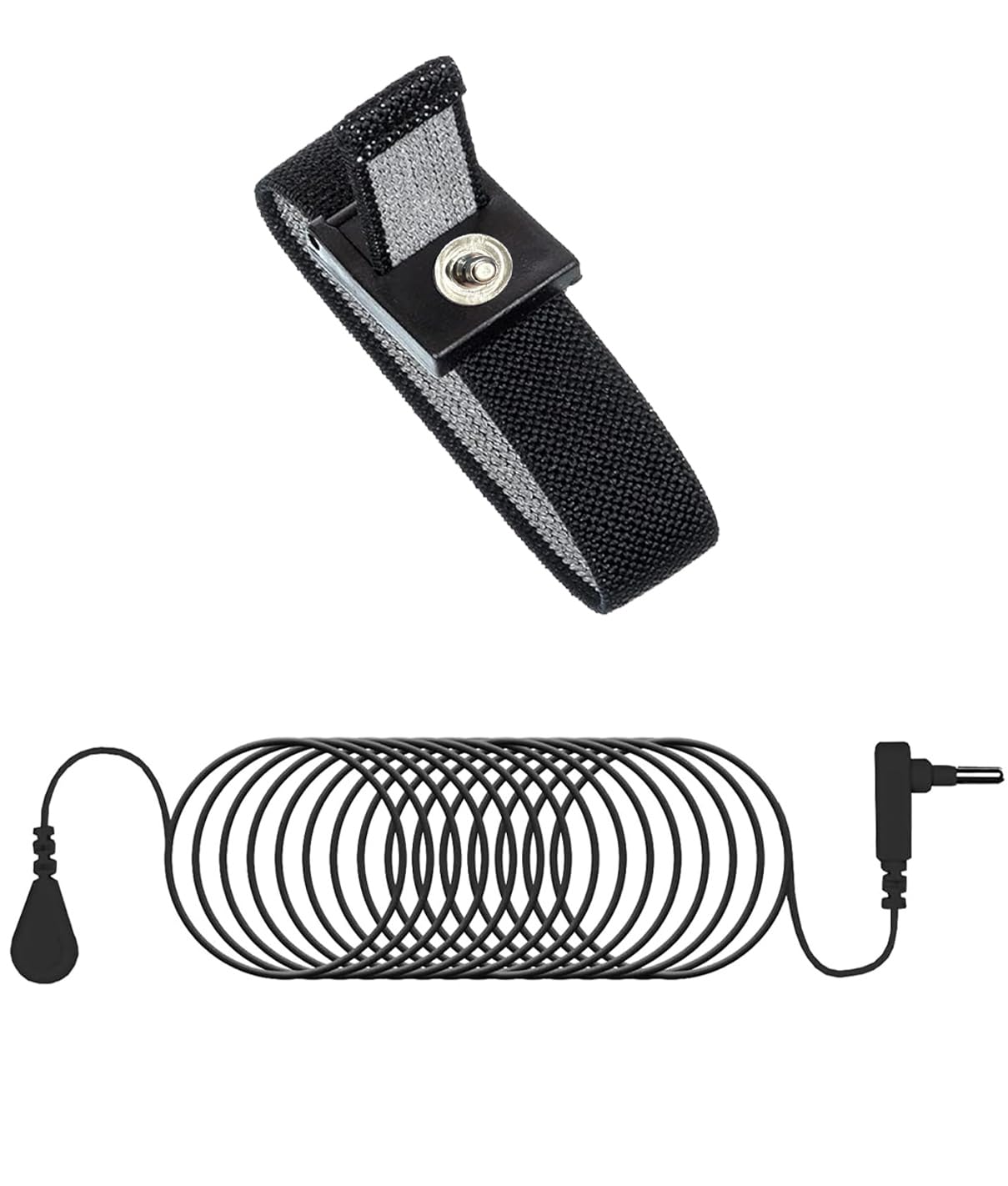 Jffszsd Grounding Wrist Strap,Grounding Cables(15ft),Anti Static Wrist Strap with 15 Feet Grounding