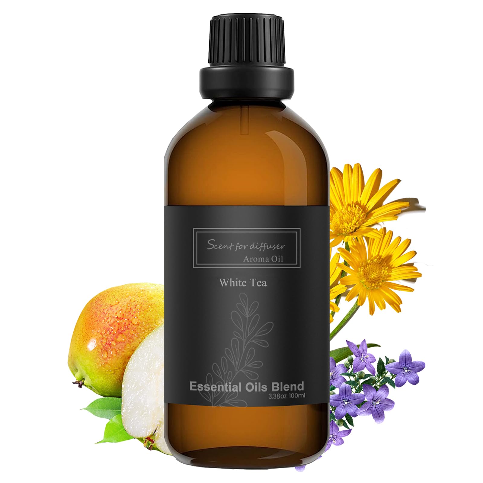 Homnas White Tea Essential Oil 100ML, Hotel Collection 100% Pure and Natural Aromatherapy Oil