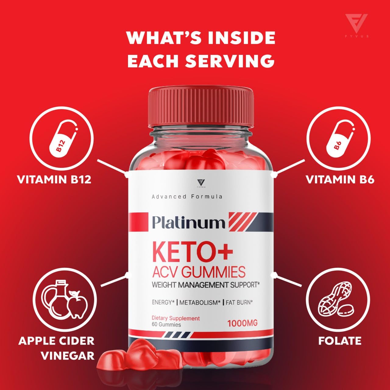 (3 Pack) Platinum Keto ACV Gummies, Platinum Keto ACV Gummies Advanced Weight Loss