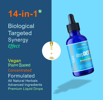 DeepDetox 2oz. Plant-Based Colon Intestinal Gut Liver Cleanse Detox Support. Purify Blood ONETHEFUEL