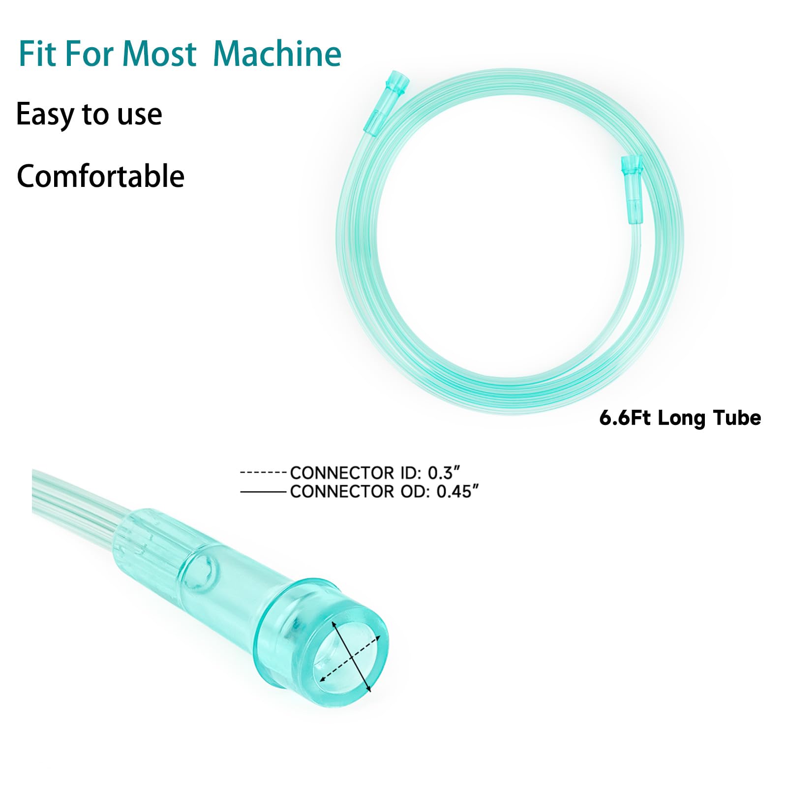 2 Pack Oxygen Mask for Face Adult with 6.6 Ft Tube and Adjustable Elastic Strap - Size XL REALBEBFF