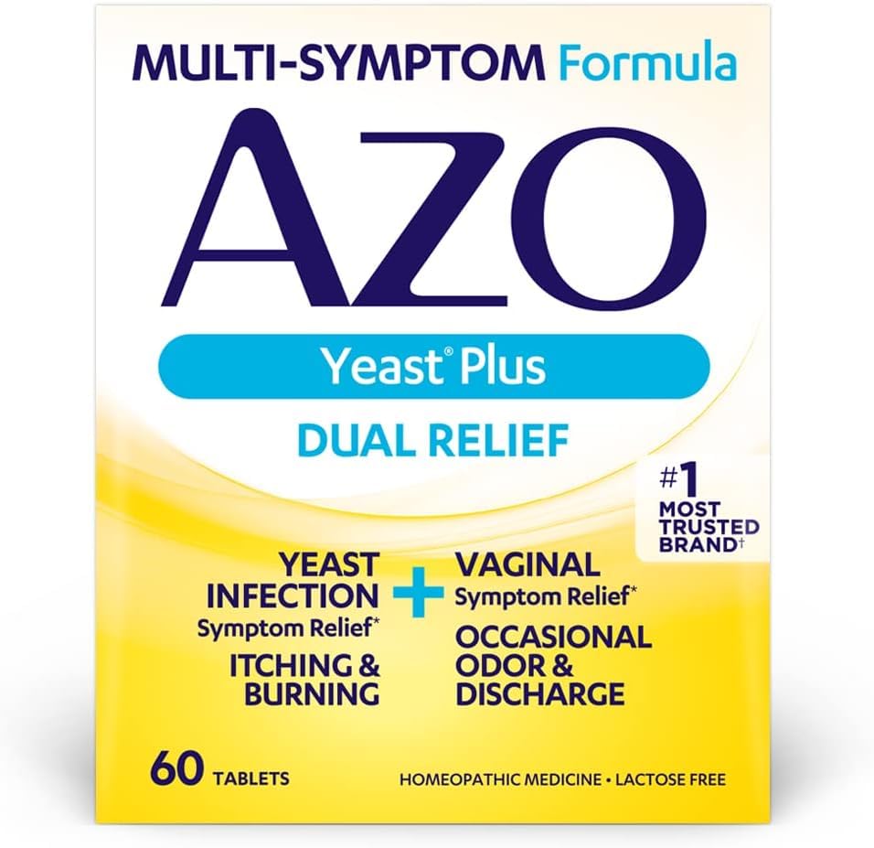 AZO Urinary Pain Relief Maximum Strength (24 Count) Fast Relief of UTI Pain, Burning & Urgency Yeast Plus AZO