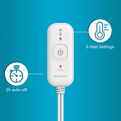 Comfytemp Full Weighted Heating Pad for Back Pain & Cramps Relief, 2.2lb Large Electric