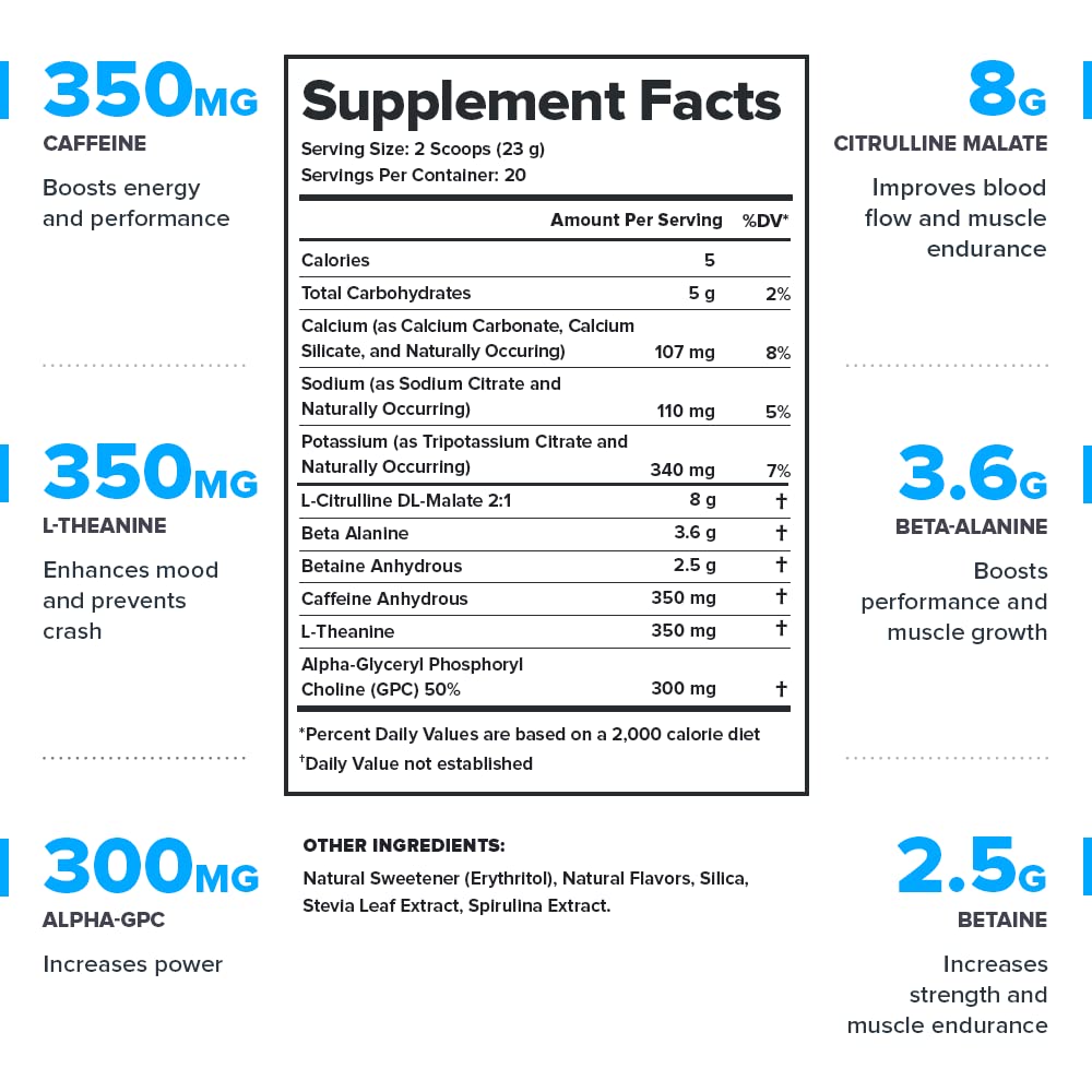 LEGION Pulse Pre Workout Supplement - All Natural Nitric Oxide Preworkout Drink LEGION