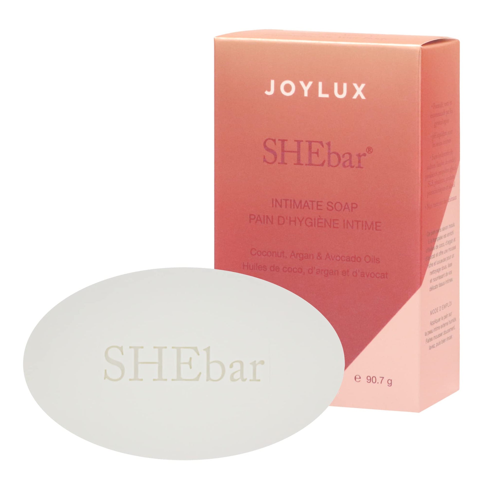 Joylux - SHEbar, Feminine Cleansing Bar, Yoni Bar, pH-Balanced Formula, Clean & Gentle Ingredients Joylux