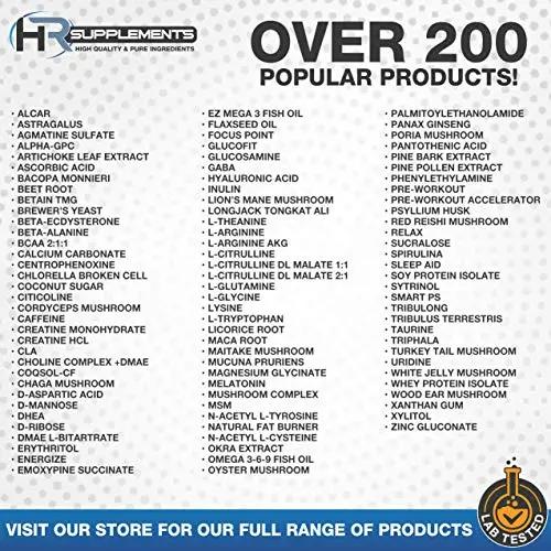 HR Supplements L-Citrulline DL-Malate 2:1 Powder, 1 Kilogram (2.2 Lbs), Unflavored, Lab-Tested, Scoop Included