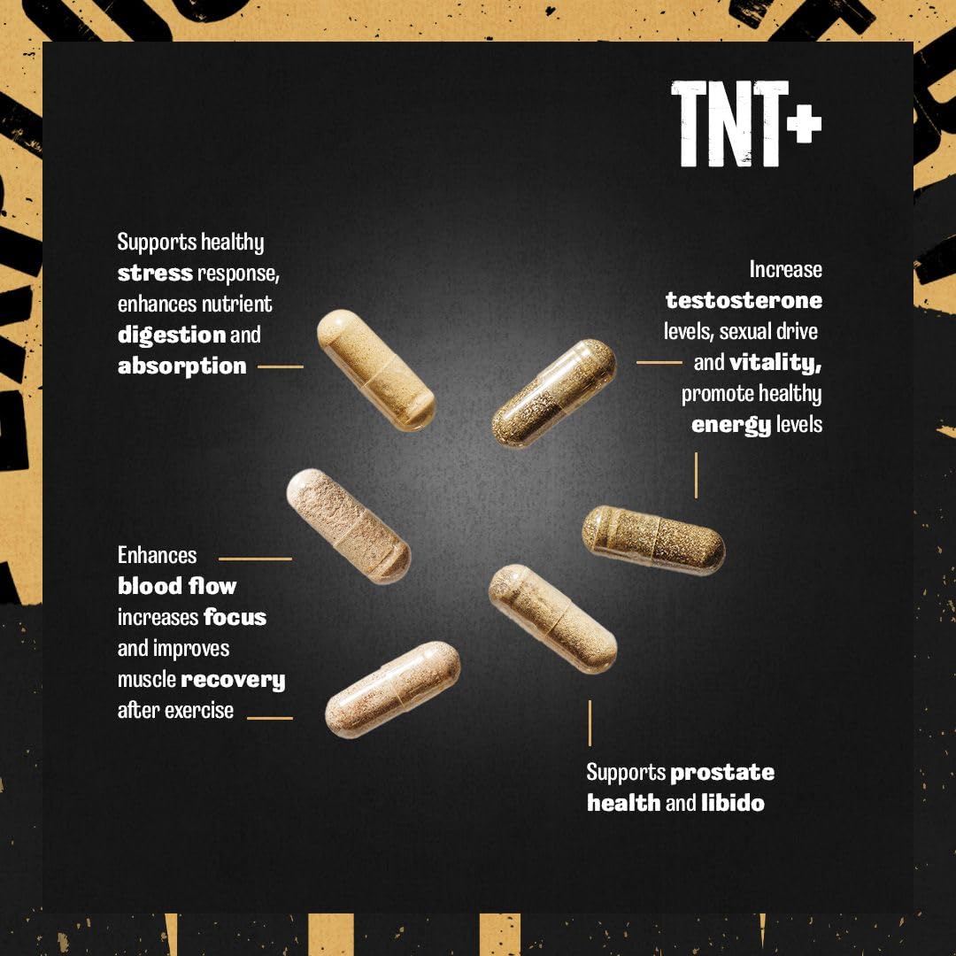 Animal TNT+ - Mens Support, Prostate Support, Adaptogen & Stress Support, Nitric Oxide Animal
