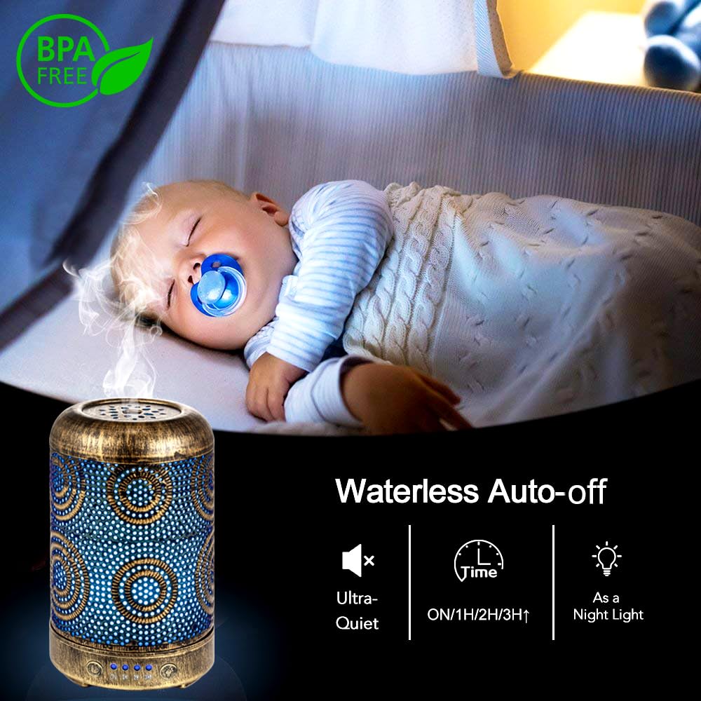 Aromatherapy Diffusers, SALKING 100mL Essential Oil Diffusers, Electric Ultrasonic Humidifier SALKING