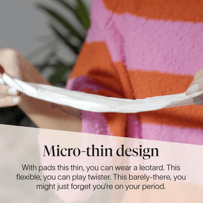 Cora Organic Pads | Ultra Thin Period Pads with Wings | Super Absorbency | Ultra-Absorbent Sanitary Pads