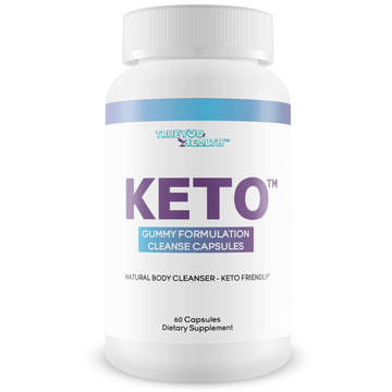 Keto Gummy Formulation Cleanse Capsules - Aid Cleansing & Detoxification - Help Flush 