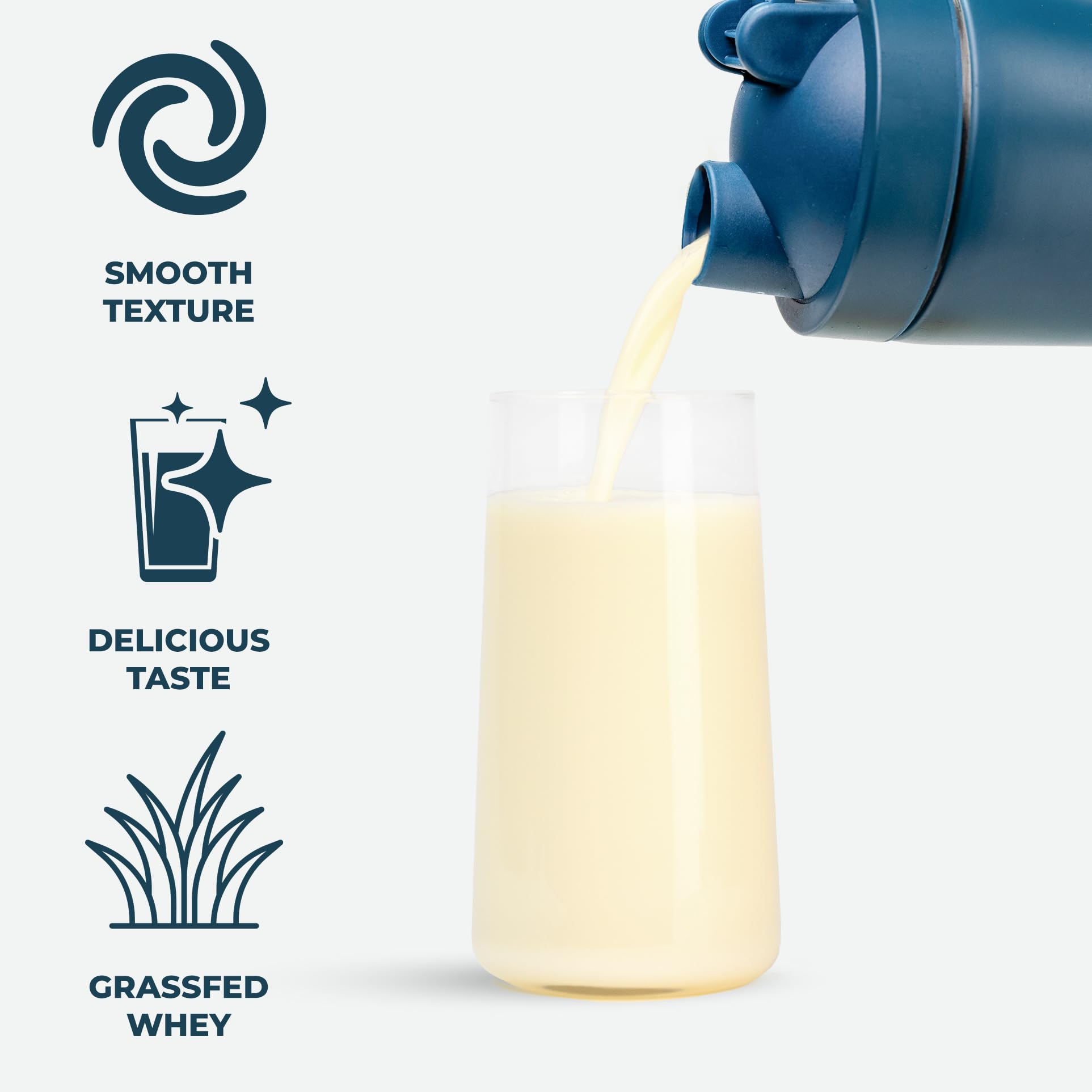 Kinetica Vanilla Whey Protein Powder | 2.27kg | 23g Protein per Serving | 76 Servings Kinetica