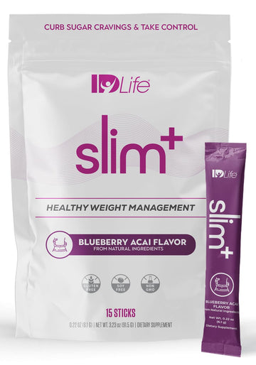 IDLife Slim+ - Weight Management Supplement - Easy to Prepare Delicious Blueberry Acai 