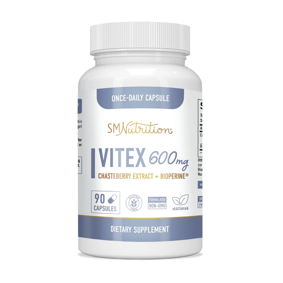 Vitex Chasteberry Supplement 600mg | Agnus Castus for Women's Hormone Balance, Menopause