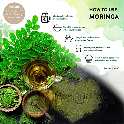 1KG Moringa Superleaf Powder Oleifera 100% Organic Raw Premium Quality Non-GMO Spring Blossom