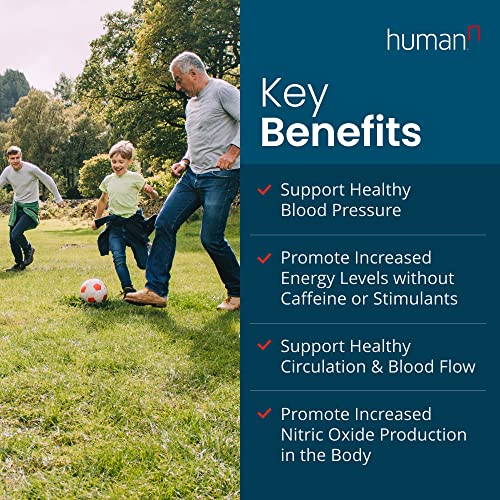 HumanN SuperBeets - Beet Root Powder - Nitric Oxide Boost for Blood Pressure, Circulation & Heart Health Support - Non-GMO Superfood Supplement - Natural Black Cherry Flavor, 30 Servings humanN