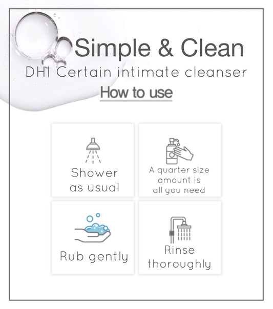 DHI PROBIOTIC Certain Intimate Wash for Men with 3 kinds of probiotics plus 20 Premium Natural