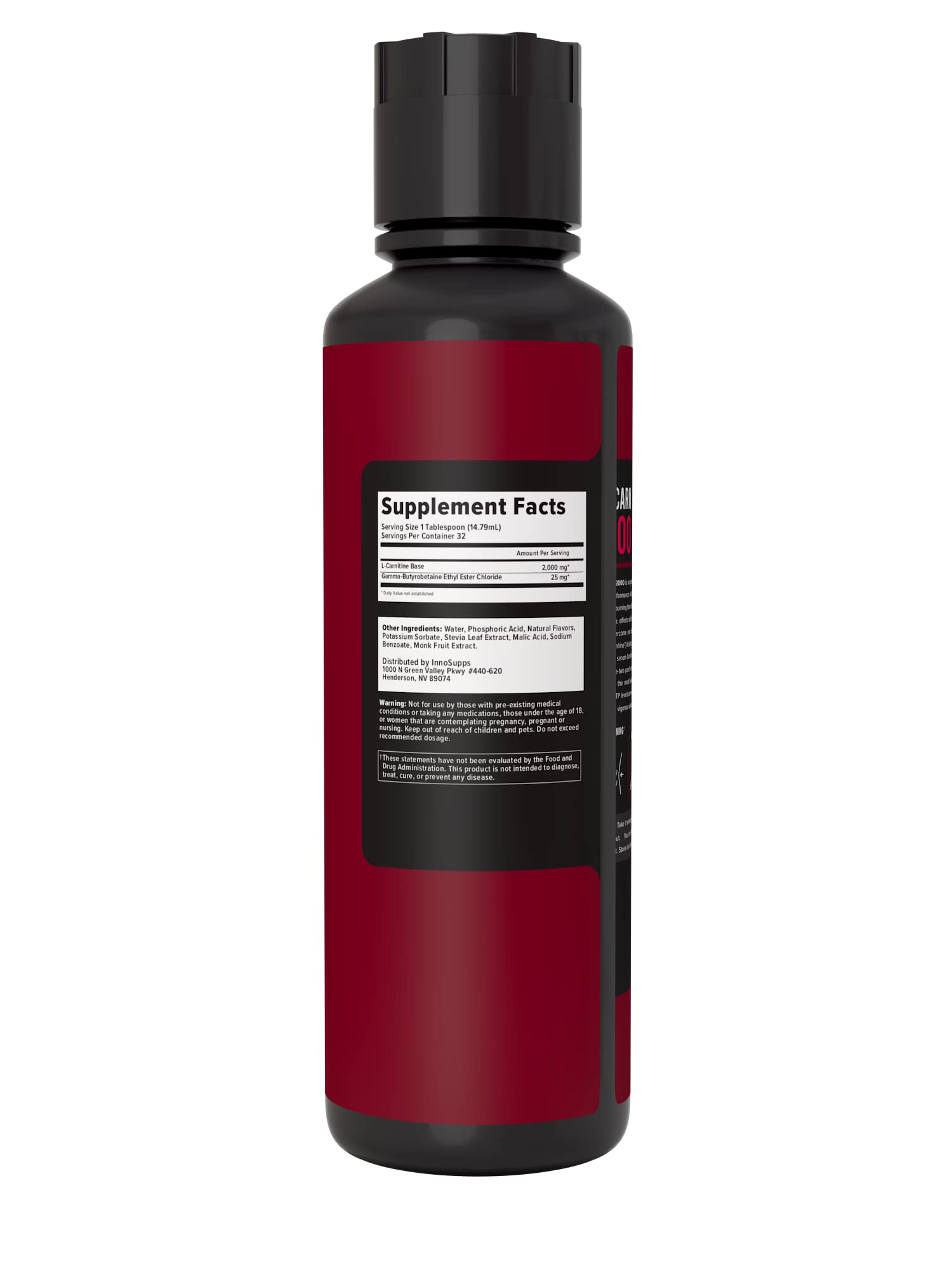 InnoSupps Volcarn 2000 - Advanced Fat Burning Liquid | L-Carnitine,GBEEC, Boost Energy InnoSupps