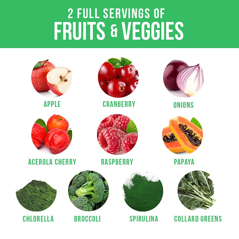 InnoSupps Full Spectrum Reds & Greens | PhytoServ, 2 Servings of Fruits + Veggies Per 