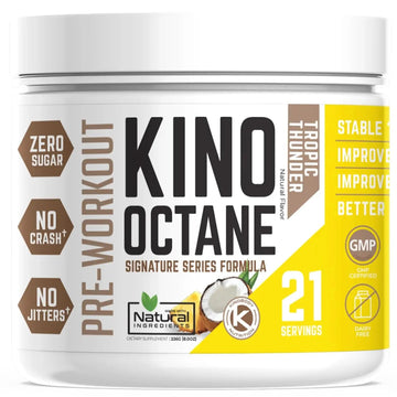 KINOBODY Kino Octane Pre-Workout Supplement Powder for Men and Women, Elevated
